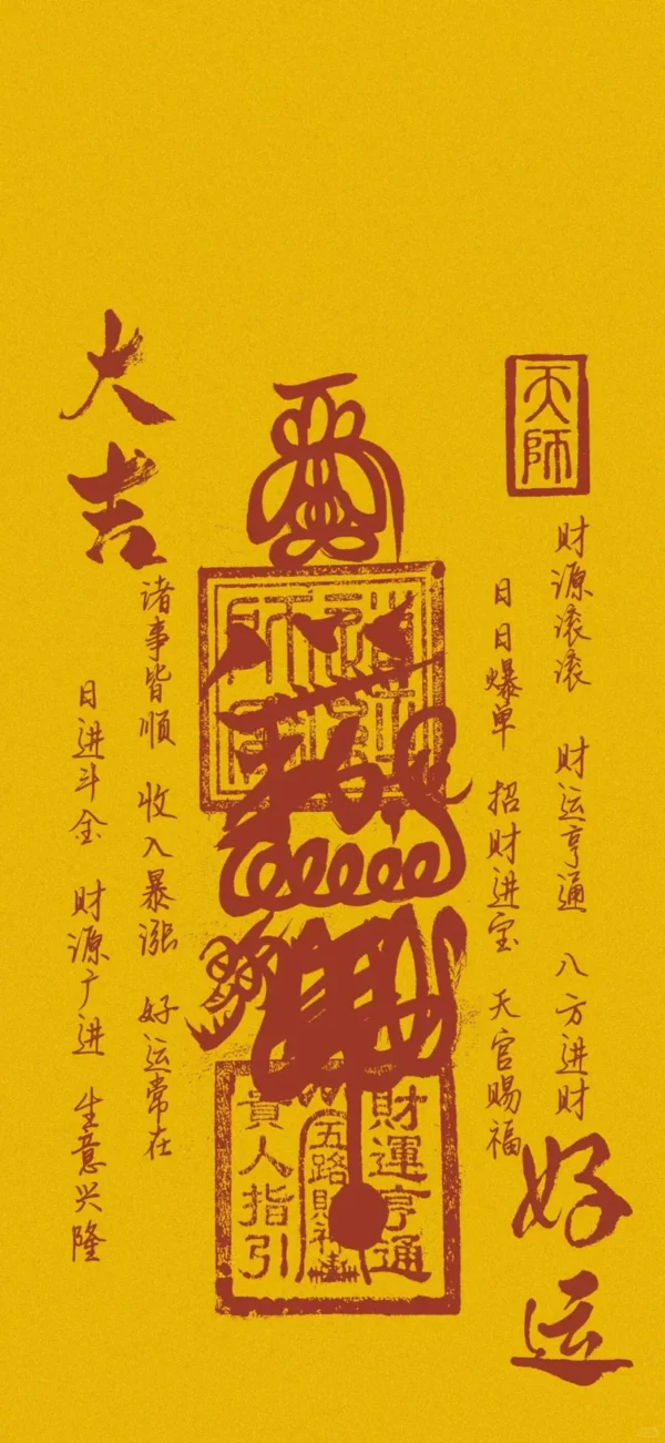 Taoist energy talismans (wealth and health) - Image 2