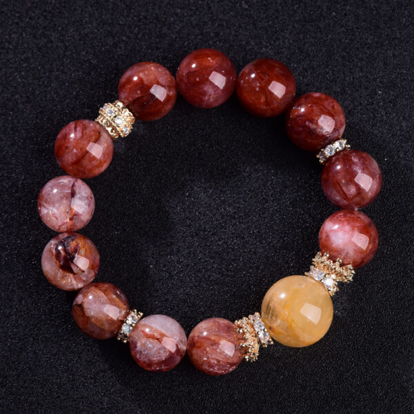 Red Glue Flower Bracelet - Image 3