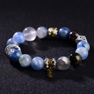 Monet Garden Blue Crystal Bracelet