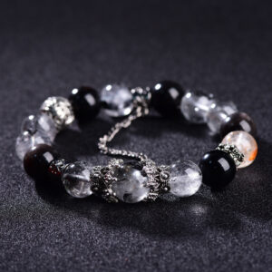 Silver Obsidian Bracelet