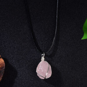 Natural Pink Crystal Pendant