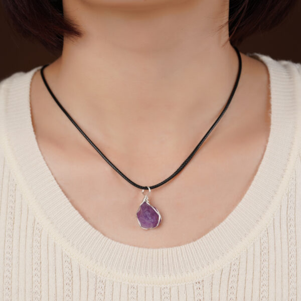Natural Amethyst  Pendant - Image 2