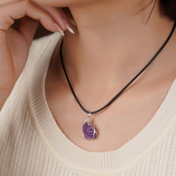 Natural Amethyst  Pendant - Image 3