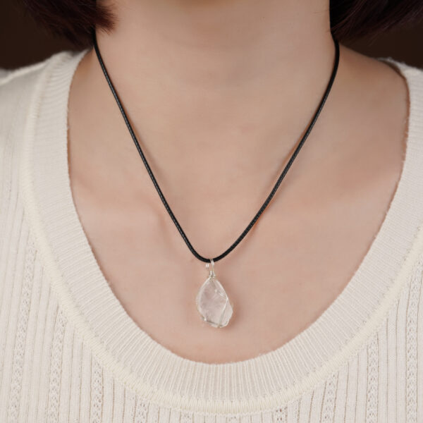 Natural White Crystal Pendant - Image 2
