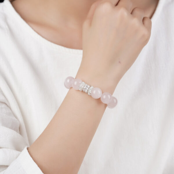Mozambique Pink Crystal Bracelet - Image 4