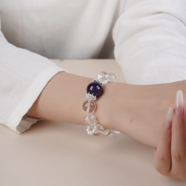 White Crystal Bracelet - Image 2