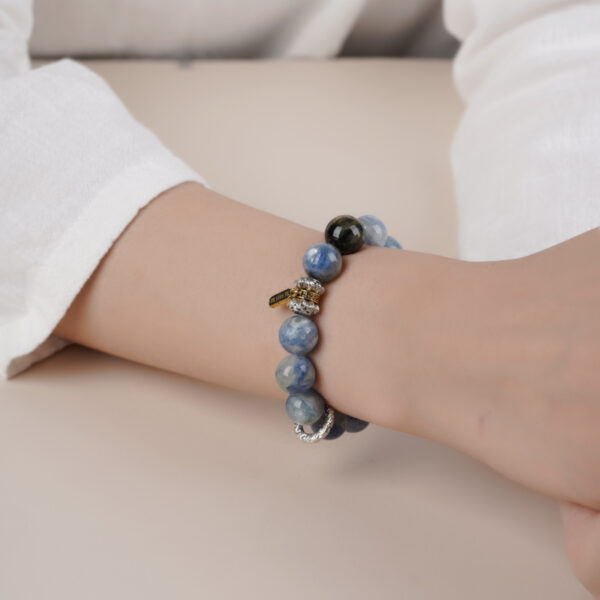 Monet Garden Blue Crystal Bracelet - Image 4