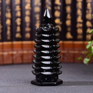 Obsidian Feng Shui Tower（dispel disasters and ward off evil）